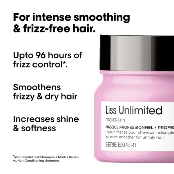 L'Oréal Professionnel Liss Unlimited Mask for Frizzy & Unruly Hair - 250ml - Image 4