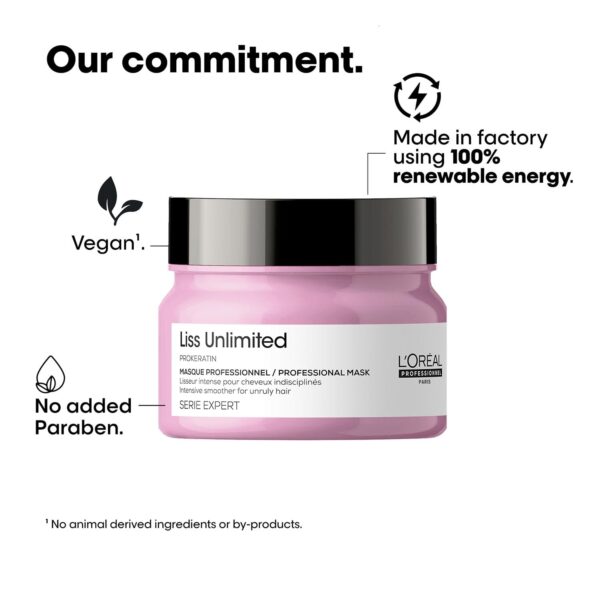 L'Oréal Professionnel Liss Unlimited Mask for Frizzy & Unruly Hair - 250ml - Image 2
