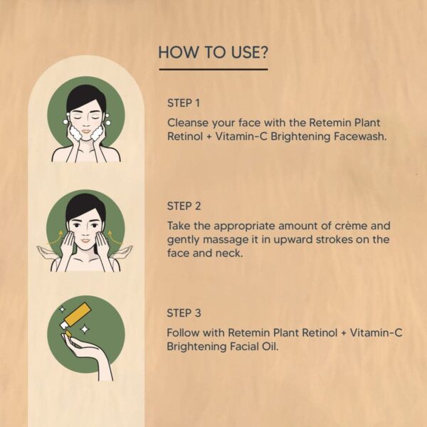 Lotus Professional Retemin Plant Retinol & Vitamin C Brightening Boost Night Cream   50gm - Image 3